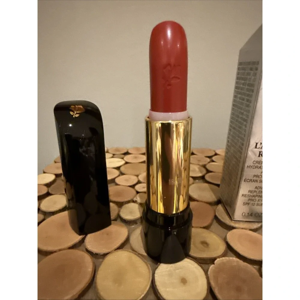 Lancome‎ L' Absolu Rouge Rose Mythique Lipstick NIB Replenishing And Reshaping